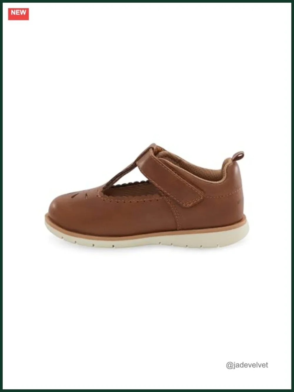 Toddler Little Kid Mary Jane Flats Hook Loop Closure Memory Foam